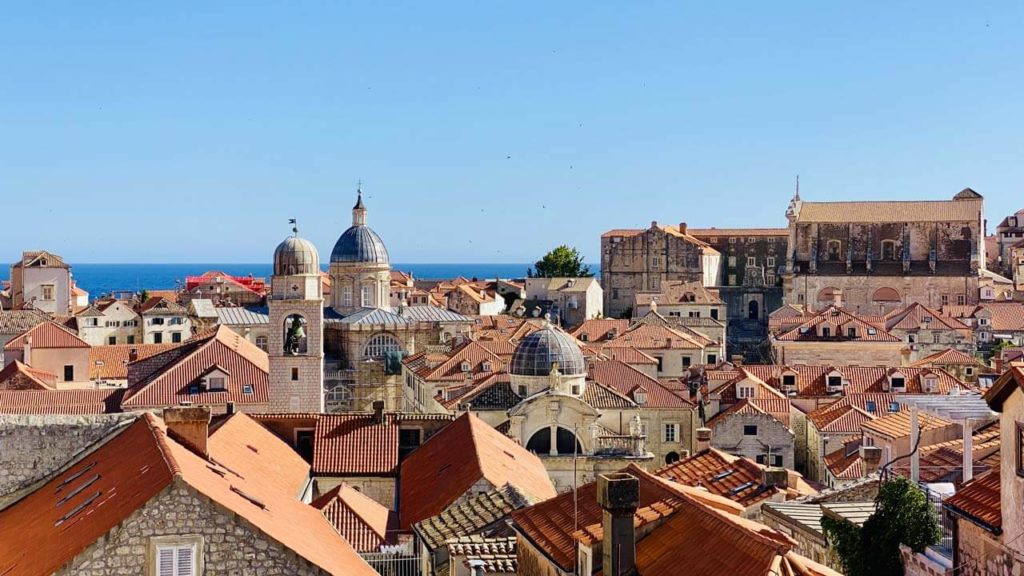 vue sur les toit de Dubrovnik depuis la muraille