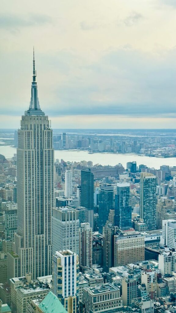 vue sur empire state building depuis sumit nyc